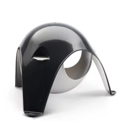   Ascunzătoare din plastic gri deschis/negru Savic Sputnik XL 29 × 26 × 19 cm