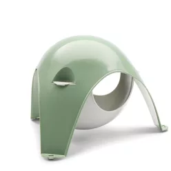   Ascunzătoare din plastic gri deschis/verde Savic Sputnik XL 29 × 26 × 19 cm