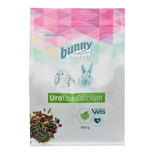 Hrană completă pentru iepuri pentru tract urinar bunnyNature HealthFood UroLowCalcium 800 g