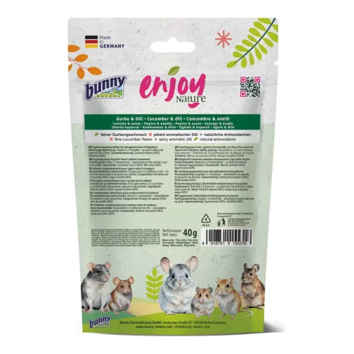 Recompense cu castravete și mărar bunnyNature EnjoyNature 40 g