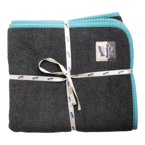 Pătură fleece pentru așternut turcoaz bunnyNature bunnyBedding Easy 112 × 50 cm