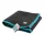 Pătură fleece pentru așternut turcoaz bunnyNature bunnyBedding Easy XL 140 × 140 cm