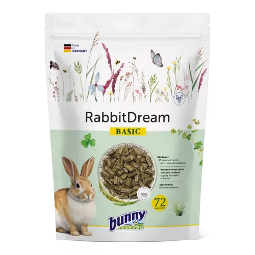 Hrană completă pentru iepuri adulți bunnyNature RabbitDream Basic 1,5 kg