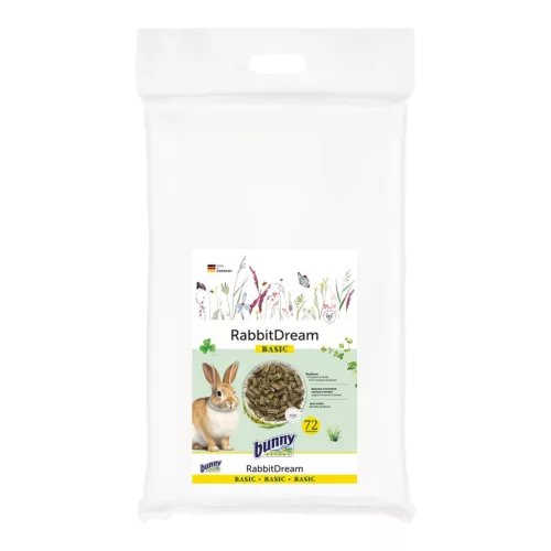 Hrană completă pentru iepuri adulți bunnyNature RabbitDream Basic 4 kg