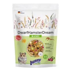   Hrană completă adulți bunnyNature DwarfHamsterDream Basic pentru hamsteri pitici 600 g