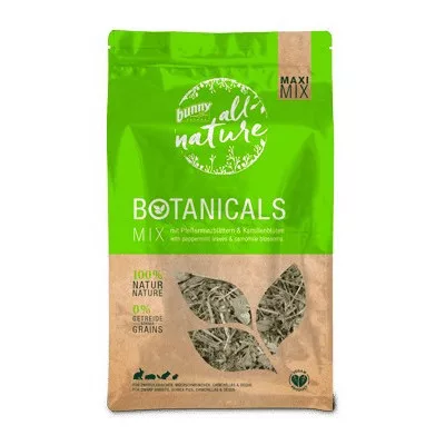 Frunze de mentă și flori de mușețel uscate bunnyNature BOTANICALS 400 g