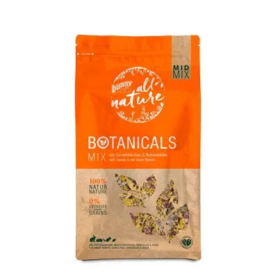 Bănuței și flori de trifoi roșu uscate bunnyNature BOTANICALS 120 g