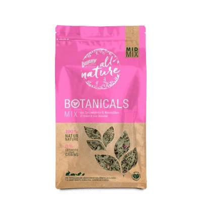Pătlagină îngustă și petale de trandafir uscate bunnyNature BOTANICALS 120 g