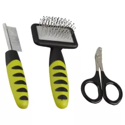 Set de îngrijire Flamingo pentru animale mici 3 buc