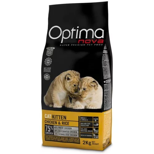 Visán OptimaNova Cat Kitten Chicken & Rice 2kg