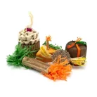 Set de jucării de ros pentru aniversare Oxbow Enriched Life Birthday Party Pack 5 bucăți