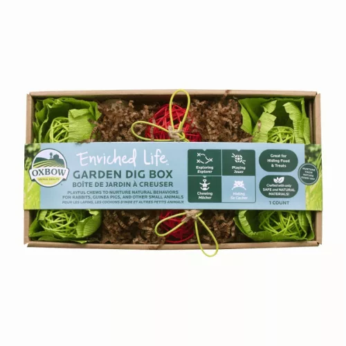Cutie de săpat Oxbow Enriched Life Garden Dig Box ratan 29,8 × 15,9 × 6,4 cm