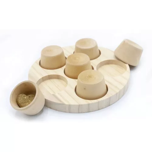 Jucărie interactivă din lemn Oxbow Enriched Life Wooden Puzzler