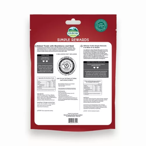 Recompense cu merișoare Oxbow Simple Rewards 85 g