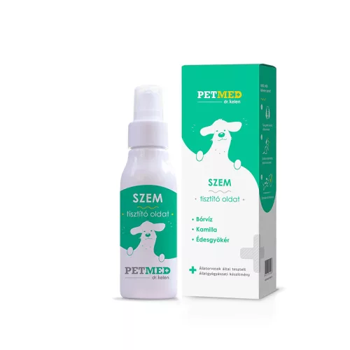Soluție pentru curățarea ochilor Dr. Kelen Petmed 75 ml