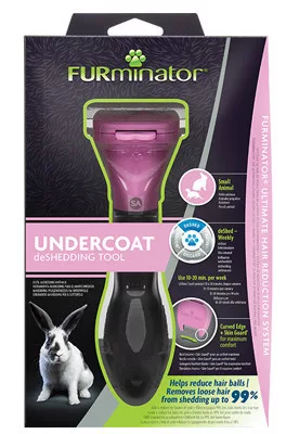 Perie pentru stratul de bază deShedding Furminator Undercoat pentru animale mici