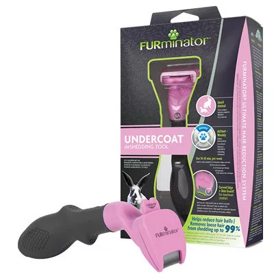 Perie pentru stratul de bază deShedding Furminator Undercoat pentru animale mici