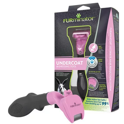 Perie pentru stratul de bază deShedding Furminator Undercoat pentru animale mici