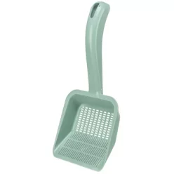 Lopățică pentru litieră cu orificii mici L verde Trixie