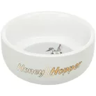 Bol din ceramică gri Trixie Honey & Hopper 250 ml, Ø 11 cm