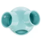 Căsuță din ceramică turcoaz cu 3 intrari Trixie 12 × 10 cm