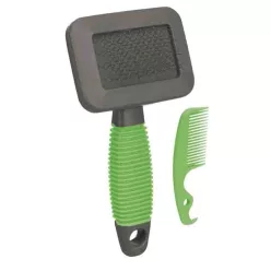 Perie moale cu peri metalici Trixie 7 × 13 cm
