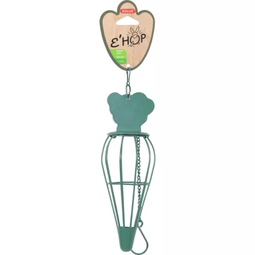 Suport pentru fân în formă de morcov verde Zolux EHOP 22 cm