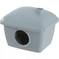 Căsuță din plastic gri Zolux 13 × 11 × 12 cm