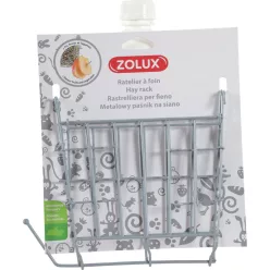 Suport pentru fân din metal gri Zolux 19 × 8,5 × 17 cm