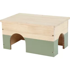 Căsuță din lemn cu trepte verde Zolux 40 × 25 × 20 cm